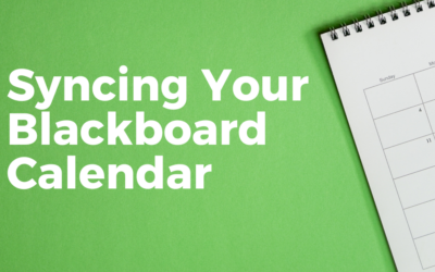 Syncing Your Bb Calendar with External Calendars
