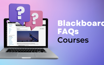 Blackboard FAQs: Courses Page